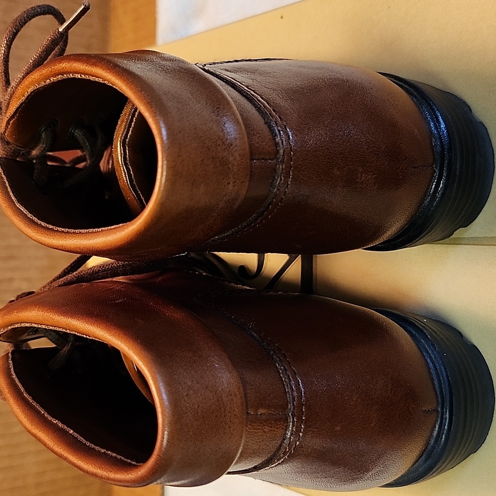 Women's KF LTD Brown Ankle Boot With Laces Size 7 - Picture 4 of 6